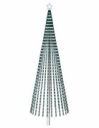 vidaXL LED vianočný stromček EKENAS 400 cm 1028 LED Studená biela Oceľ