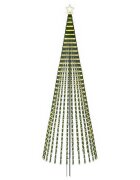 vidaXL LED vianočný stromček EKENAS 400 cm 1028 LED Teplá biela Oceľ