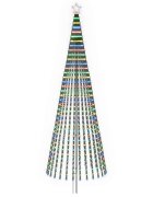 vidaXL LED vianočný stromček EKENAS 400 cm 1028 LED Viac farieb Oceľ