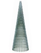 vidaXL LED vianočný stromček EKENAS 470 cm 1504 LED Studená biela Oceľ