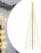vidaXL LED vianočný stromček s hrotmi 570 LED teplá biela 300 cm