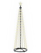 vidaXL LED vianočný stromček v tvare kužeľa 180 cm 250 LED Teplá biela