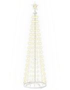 vidaXL LED vianočný stromček v tvare kužeľa 180 cm 250 LED Teplá biela