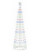vidaXL LED vianočný stromček v tvare kužeľa 180 cm 250 LED Viac farieb