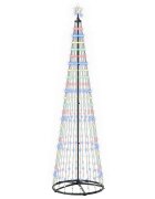 vidaXL LED vianočný stromček v tvare kužeľa 250 cm 470 LED Viac farieb
