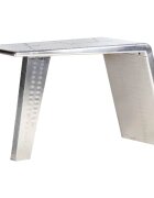 vidaXL Letecký stôl strieborný 112x50x76 cm kovový