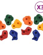 vidaXL Lezecké kamene 30 ks viacfarebné PE