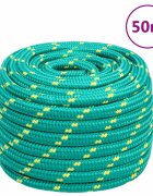 vidaXL Lodné lano zelené 20 mm 50 m polypropylén
