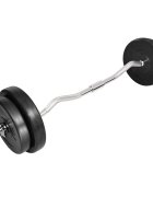 vidaXL Lomená tyč so závažiami 30 kg