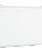 vidaXL Magnetická biela tabuľa 80x60x17 cm hliník
