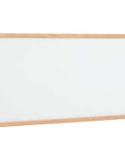 vidaXL Magnetická biela tabuľa s rámom z masívneho borovicového dreva 60x30 cm