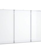 vidaXL Magnetická biela tabuľa skladacia 120x100x17 cm hliník