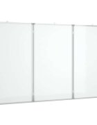 vidaXL Magnetická biela tabuľa skladacia 150x100x17 cm hliník