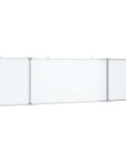 vidaXL Magnetická biela tabuľa skladacia 160x40x17 cm hliník