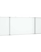 vidaXL Magnetická biela tabuľa skladacia 160x60x17 cm hliník