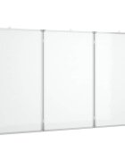vidaXL Magnetická biela tabuľa skladacia 180x100x17 cm hliník