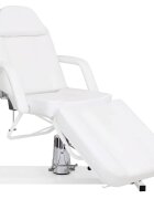 vidaXL Masážny stôl biely 180x62x(87-112) cm
