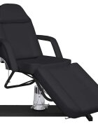 vidaXL Masážny stôl čierny 180x62x(87-112) cm