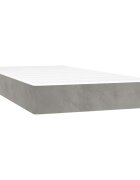 vidaXL Matrac s taštičkovými pružinami stredná tvrdosť bledosivý 100x210x20 cm zamat