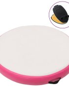 vidaXL Nafukovací gymnastický matrac s pumpou 100x100x20 cm PVC ružový