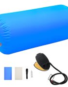 vidaXL Nafukovací gymnastický valec s pumpou 120x75 cm PVC modrý