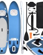 vidaXL Nafukovací Stand up paddleboard morská modrý 330x76x10 cm