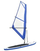 vidaXL Nafukovací Stand up paddleboard s plachtou modro biely