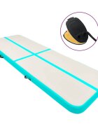 vidaXL Nafukovacia žinenka s pumpou 500x100x15 cm PVC zelená