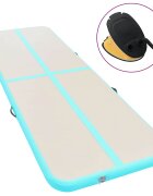 vidaXL Nafukovacia žinenka s pumpou 600x100x10 cm PVC zelená