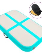 vidaXL Nafukovacia žinenka s pumpou 60x100x10 cm PVC zelená