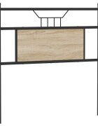 vidaXL Náhradné čelo postele dub Sonoma 90 cm z dreva a ocele