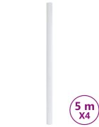 vidaXL Nálepky na nábytok samolepiace matné biele 90x500 cm PVC