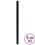 vidaXL Nálepky na nábytok samolepiace matné čierne 90x500 cm PVC