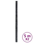vidaXL Nálepky na nábytok samolepiace matné čierne 90x500 cm PVC