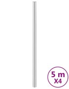 vidaXL Nálepky na nábytok samolepiace strieborné 90x500 cm PET