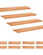 vidaXL Nášľapy na schody 12 ks 120 x 30 x 2 cm Lak
