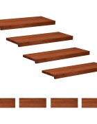 vidaXL Nášľapy na schody 8 ks 80 x 30 x 2 cm Hnedá