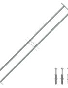 vidaXL Nastaviteľná bezpečnostná okenná mreža s 2 priečkami 1000-1500 mm