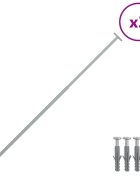 vidaXL Nastaviteľné bezpečnostné okenné lišty 3 ks 710 - 1200 mm
