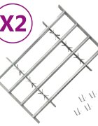 vidaXL Nastaviteľné bezpečnostné okenné mreže 2 ks 1000-1500 mm