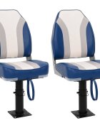vidaXL Nastaviteľné podstavce na sedadlo do člna 2ks otočné o 360°