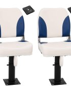vidaXL Nastaviteľné podstavce na sedadlo do člna 2ks otočné o 360°