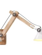 vidaXL Nástenná lampa industriálny štýl biela okrúhla E27