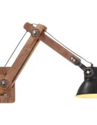 vidaXL Nástenná lampa industriálny štýl čierna okrúhla E27