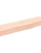 vidaXL Nástenná polica 40x10x4 cm neošetrený dubový masív