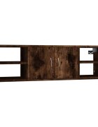 vidaXL Nástenná polica dymový dub 102x30x29 cm spracované drevo