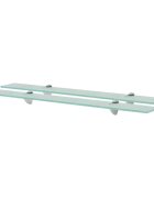 vidaXL Nástenná polička 2 ks sklo 80x10 cm 8 mm