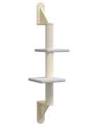 vidaXL Nástenné škrabadlo pre mačky bledosivé 108 cm