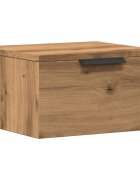 vidaXL Nástenný nočný stolík dub artisan 34x30x20 cm