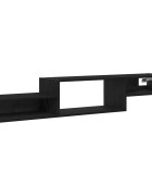 vidaXL Nástenný TV kabinet Nástenná montáž Čierny dub 150 x 28 x 26 cm